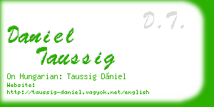 daniel taussig business card